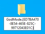 God mode Windows 10
