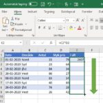 Udfyld automatisk sekventielle data i Excel med udfyldningshåndtaget