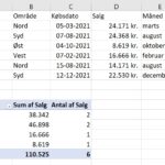 Excel Vis rapportfiltersider i en pivottabel